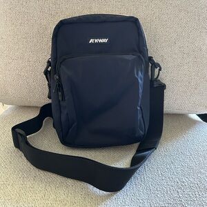 K-Way Erloy Shoulder Bag Crossbody Bag Blue Depth Waterproof New Without Tags